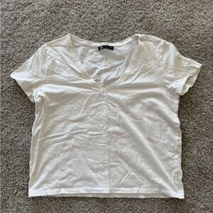 Zara White Crop Tee